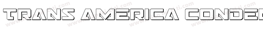 Trans america condensed字体转换